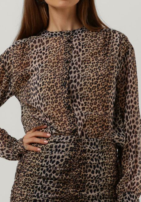 Braune NOTES DU NORD Blusen FABIOLA RECYLED SHIRT - large