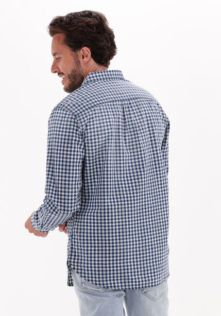 Blaue SCOTCH & SODA Casual-Oberhemd INDIGO YARN-DYED CHECKED SHIRT - large
