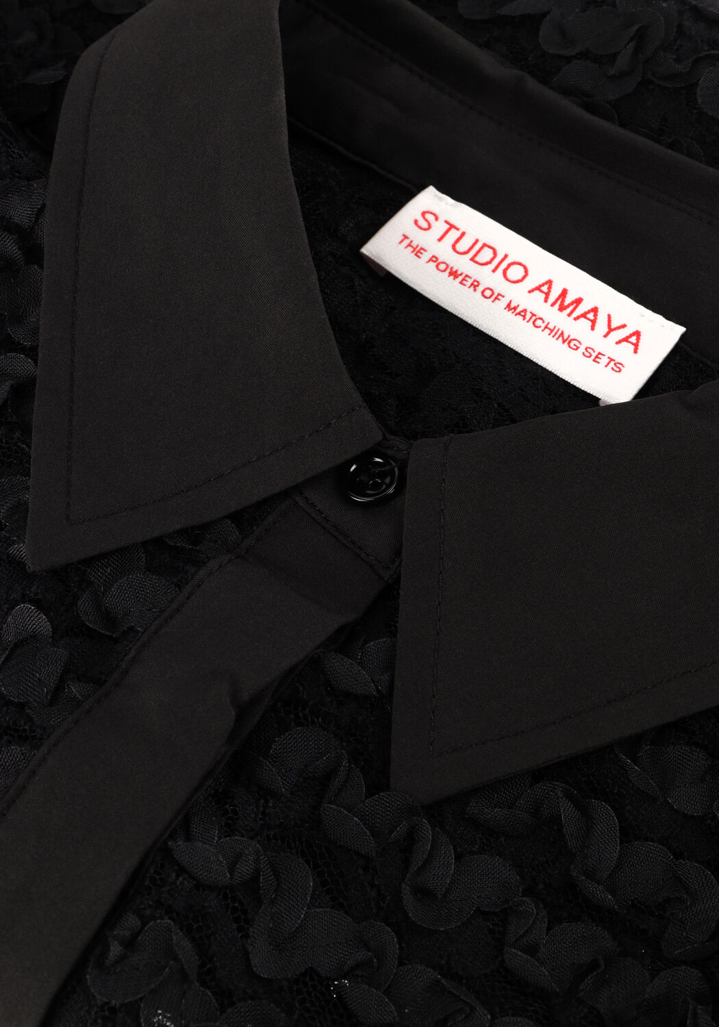 Schwarze STUDIO AMAYA Blusen ELEONORA - large