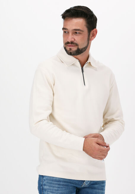 Nicht-gerade weiss SELECTED HOMME Sweatshirt SLHRELAXLEXTER LS POLO W - large