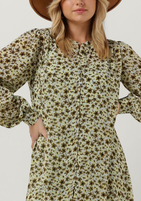 Grüne MSCH COPENHAGEN Minikleid ADALIA RIKKELIE SHIRT DRESS AOP - large