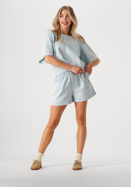 Hellblau BY-BAR Blusen OLIVIA BLEECHED DENIM BLOUSE - large