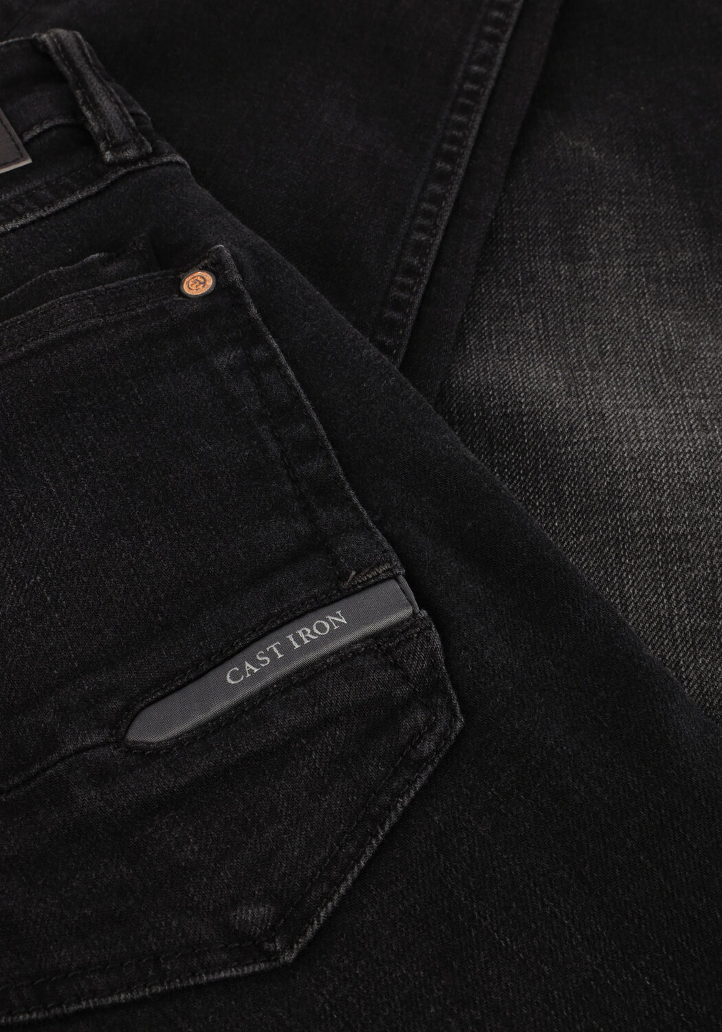Schwarze CAST IRON Slim fit jeans SHIFTBACK - large
