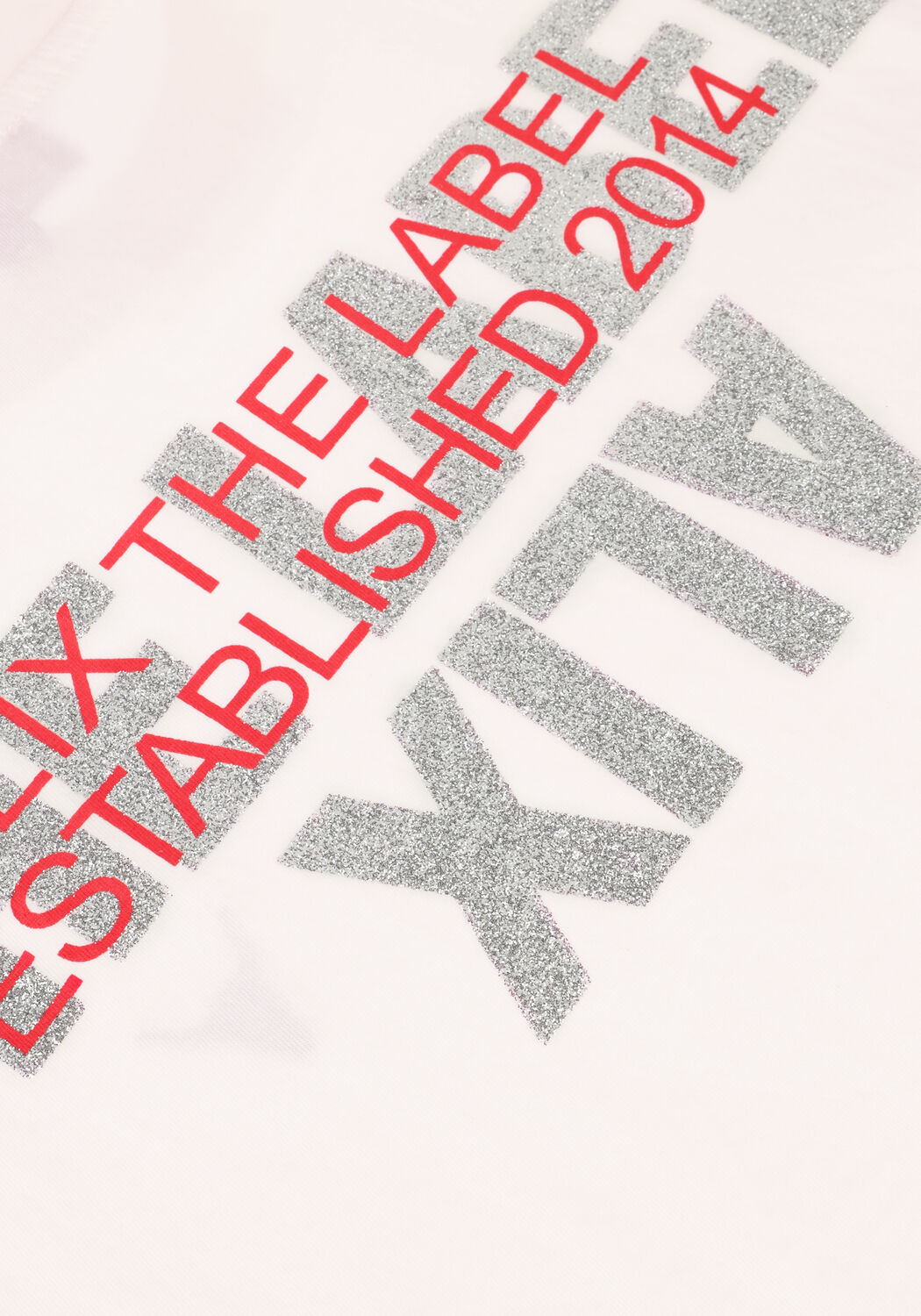 Wei&szlig;e ALIX THE LABEL T-shirt LADIES KNITTED ADVENTURE T-SHIRT - large