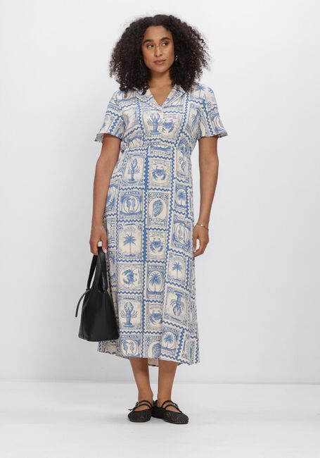 Beige OBJECT Midikleid OBJVIMA S/S MIDI DRESS - large