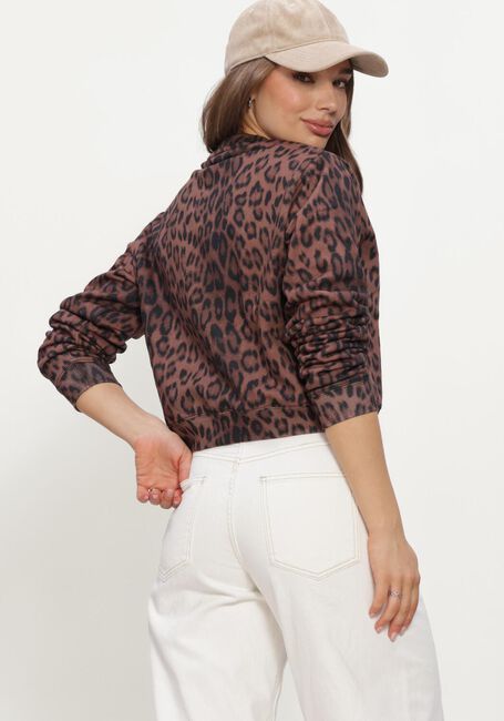 Schwarze ALIX THE LABEL Sweatshirt LADIES KNITTED LEOPARD SWEATER - large