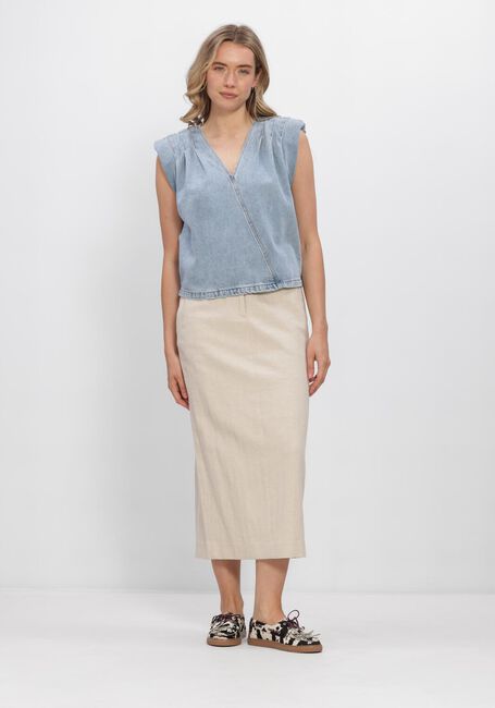 Hellblau CO'COUTURE Top ASJACC WRAP DENIM TOP - large