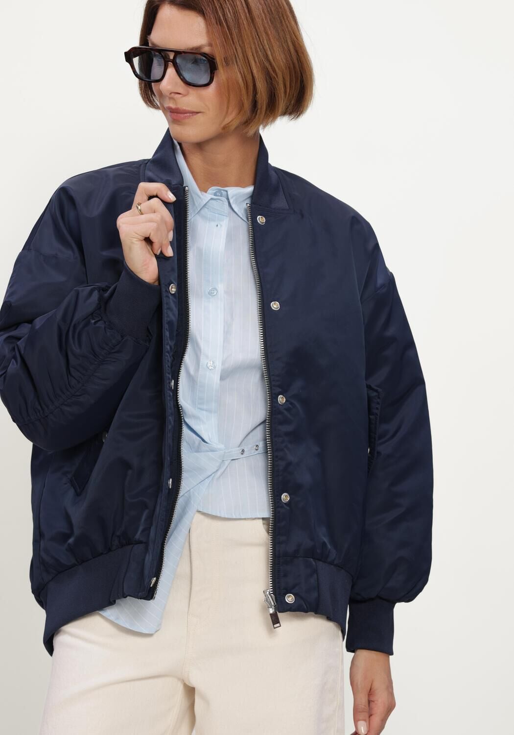 Dunkelblau MY ESSENTIAL WARDROBE Jack HELGAMW BOMBER JACKET - large