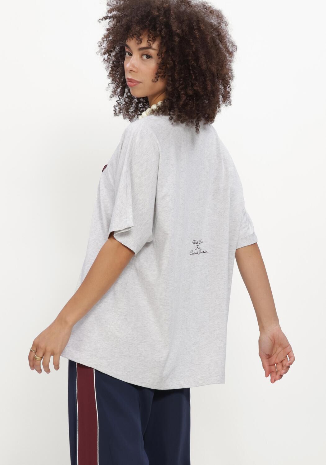 Hellgrau CATWALK JUNKIE T-shirt OVERSIZED GRAPHIC TSHIRT - large