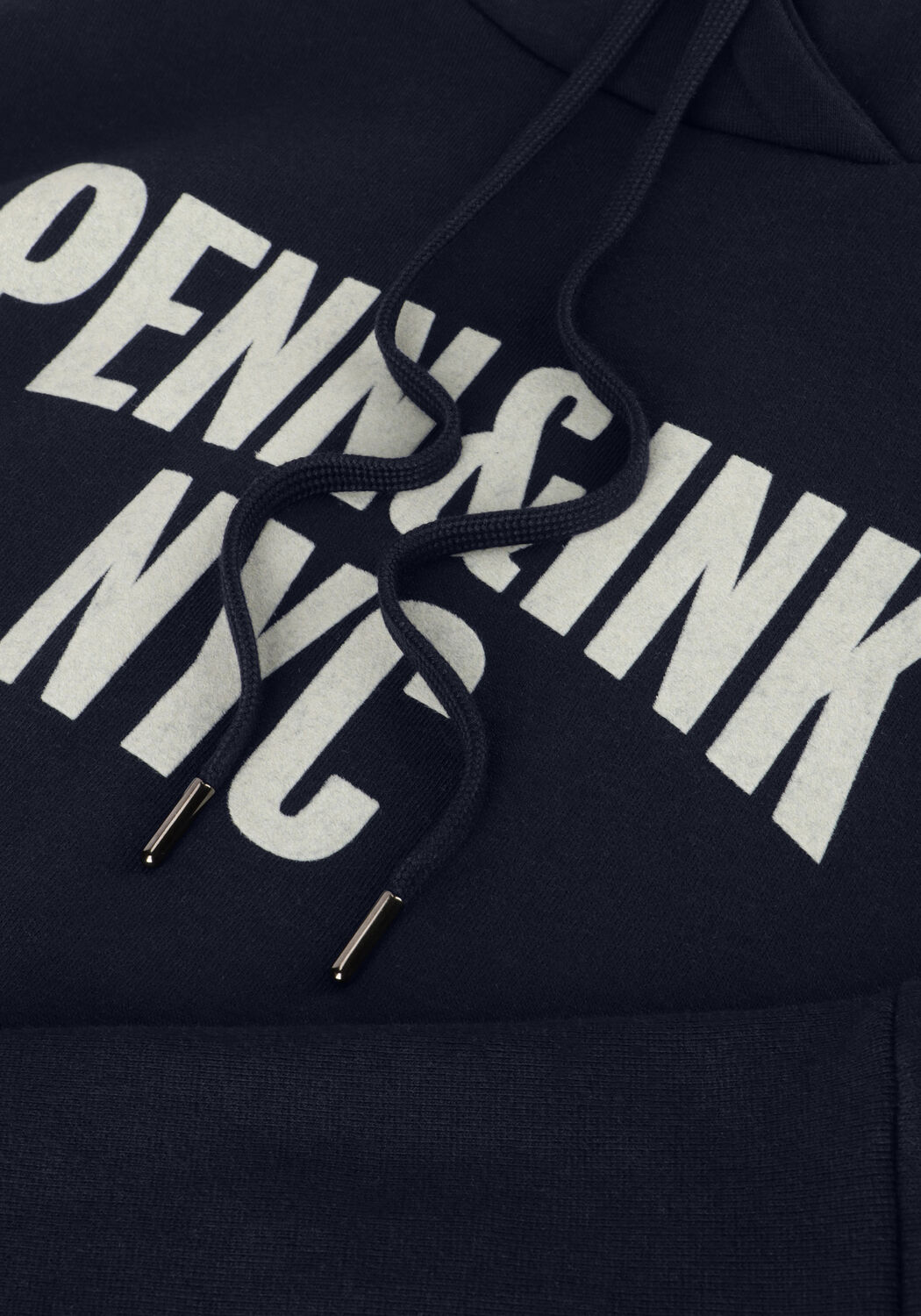 Blaue PENN & INK Pullover 110 HOODIE PRINT - large