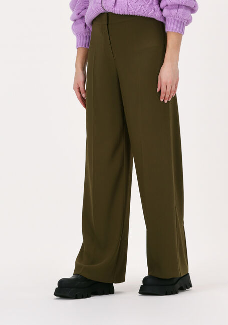 Grüne NOTES DU NORD Weite Hose OLIANA PANTS DARK OLIVE - large