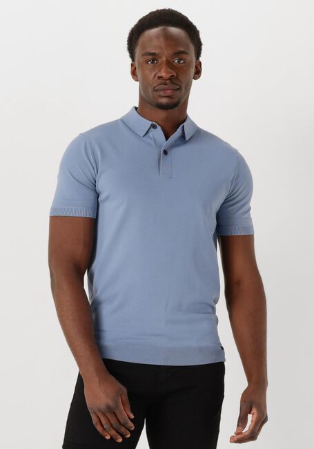 Hellblau GENTI T-shirt POLO BUTTON SS K2046-1260 - large