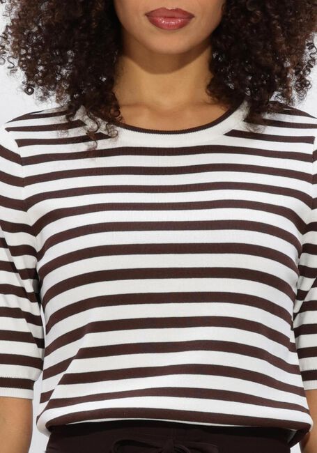 Mehrfarbige/Bunte STUDIO ANNELOES Pullover LUNA SSL STRIPE PULLOVER - large