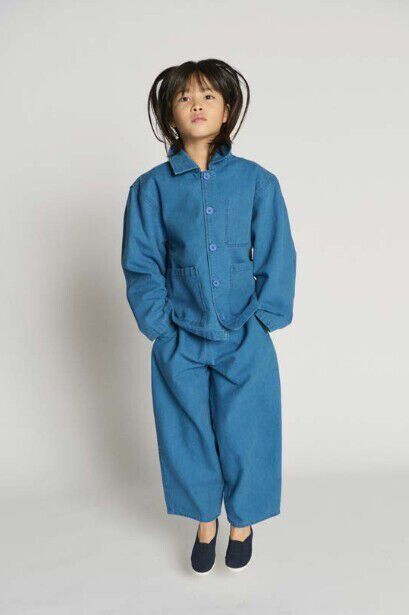 Blaue AMERICAN VINTAGE Weite Hose COMOW 1 - large