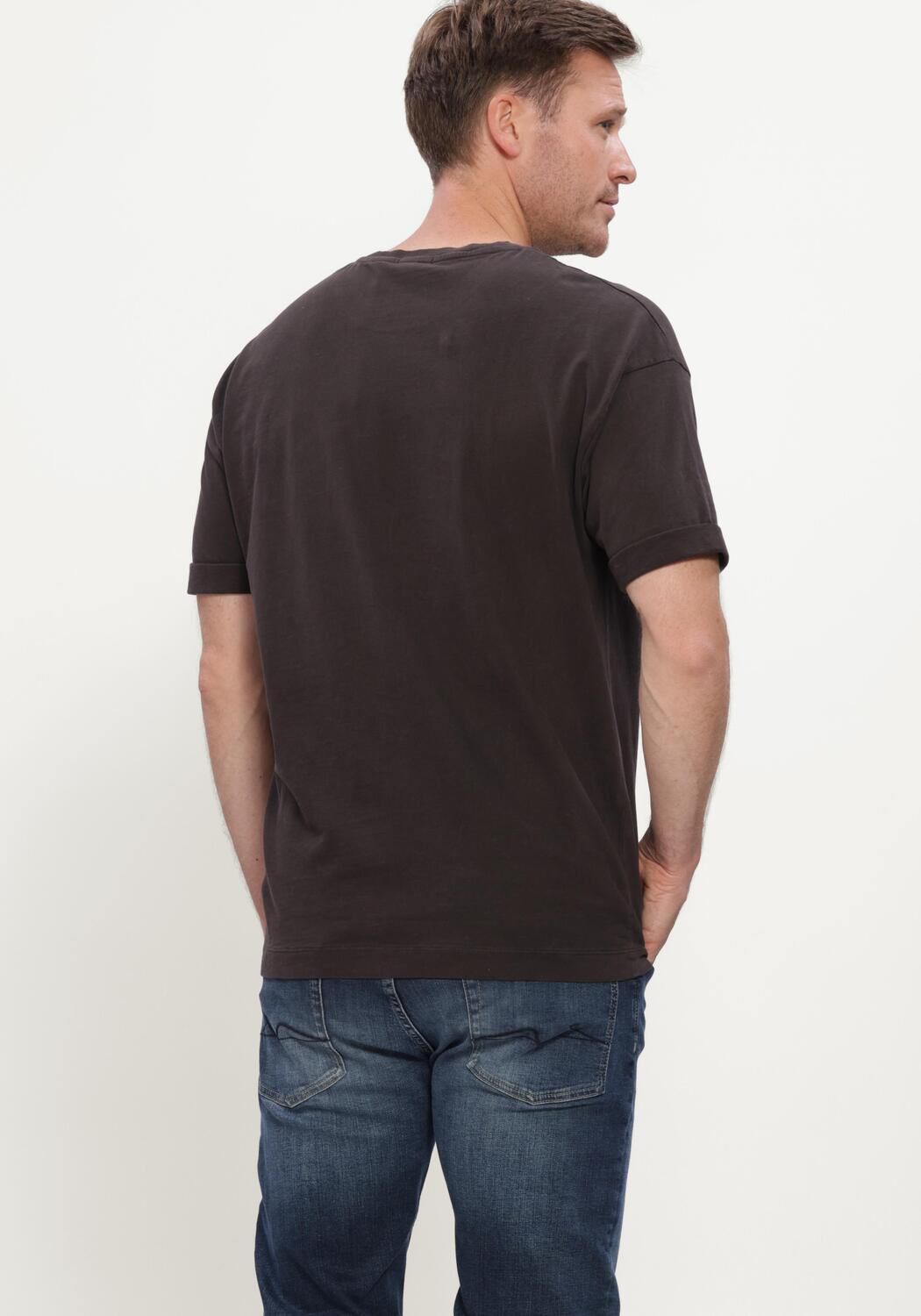 Braune DRYKORN T-shirt THILO - large