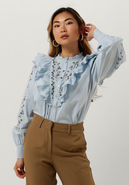 Hellblau Y.A.S. Blusen YASKENLY LS SHIRT - large
