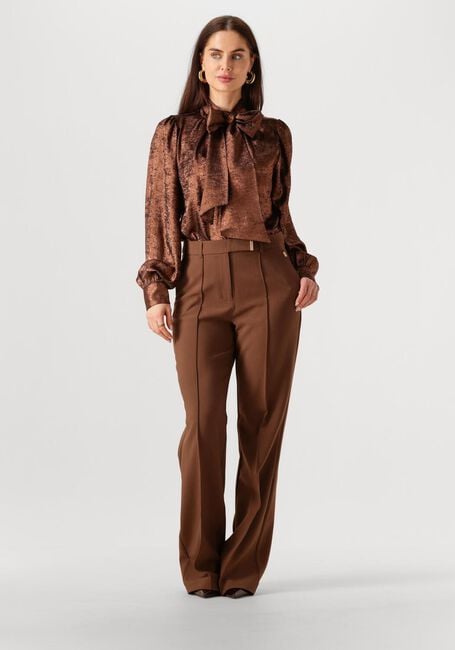 Bronzefarbene AAIKO Blusen QUINTY BOW PES 509 - large