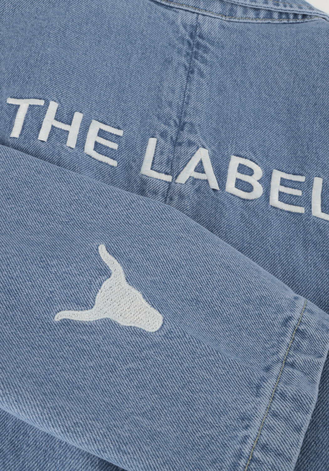 Blaue ALIX THE LABEL Blazer LADIES WOVEN DENIM BLAZER - large