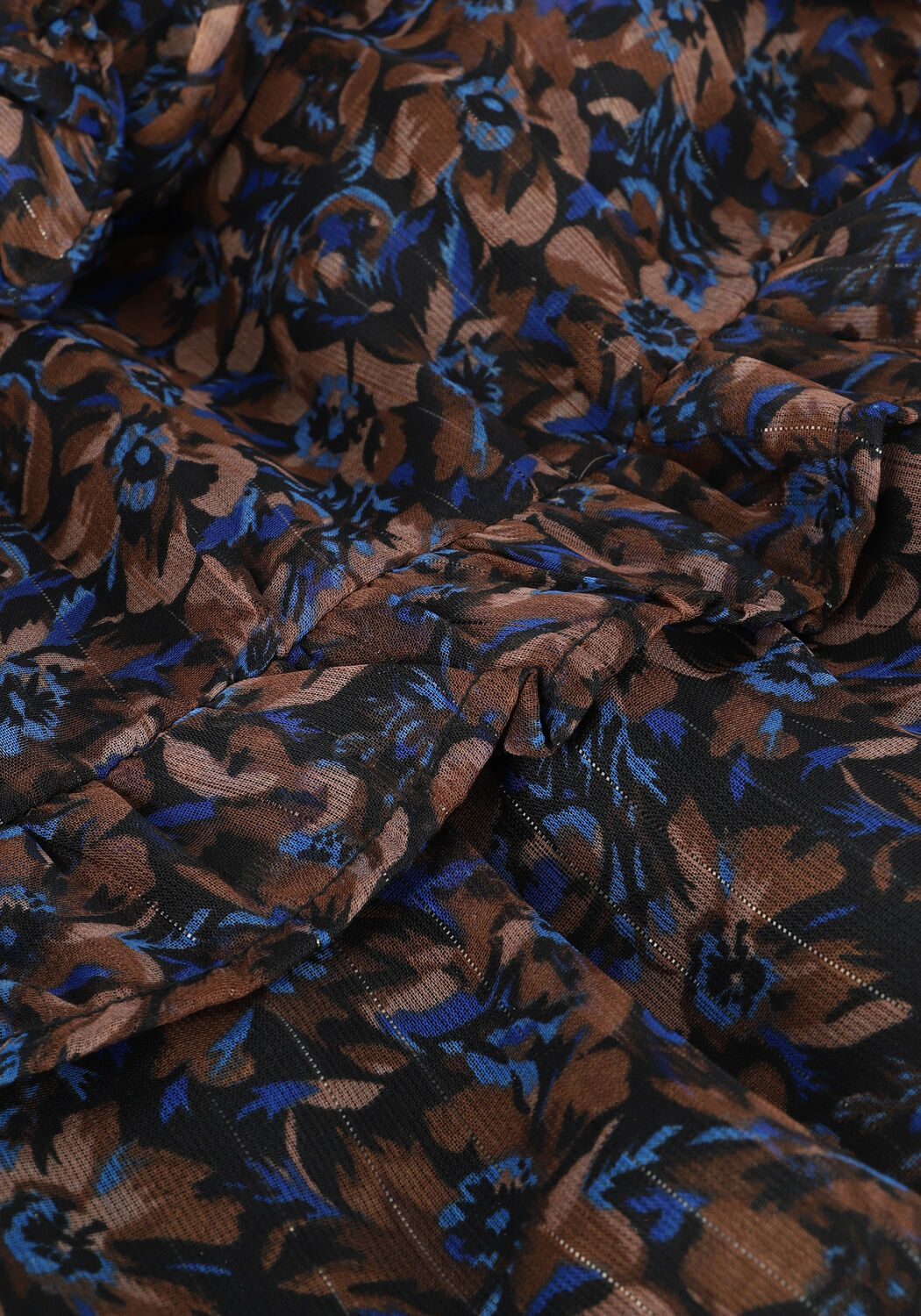 Braune NEO NOIR Minikleid VIDDI DARK BLOSSOM DRESS - large