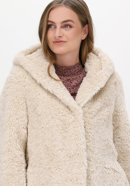 Ecru BEAUMONT Teddy-Jacke TEDDY HOODED COAT - large