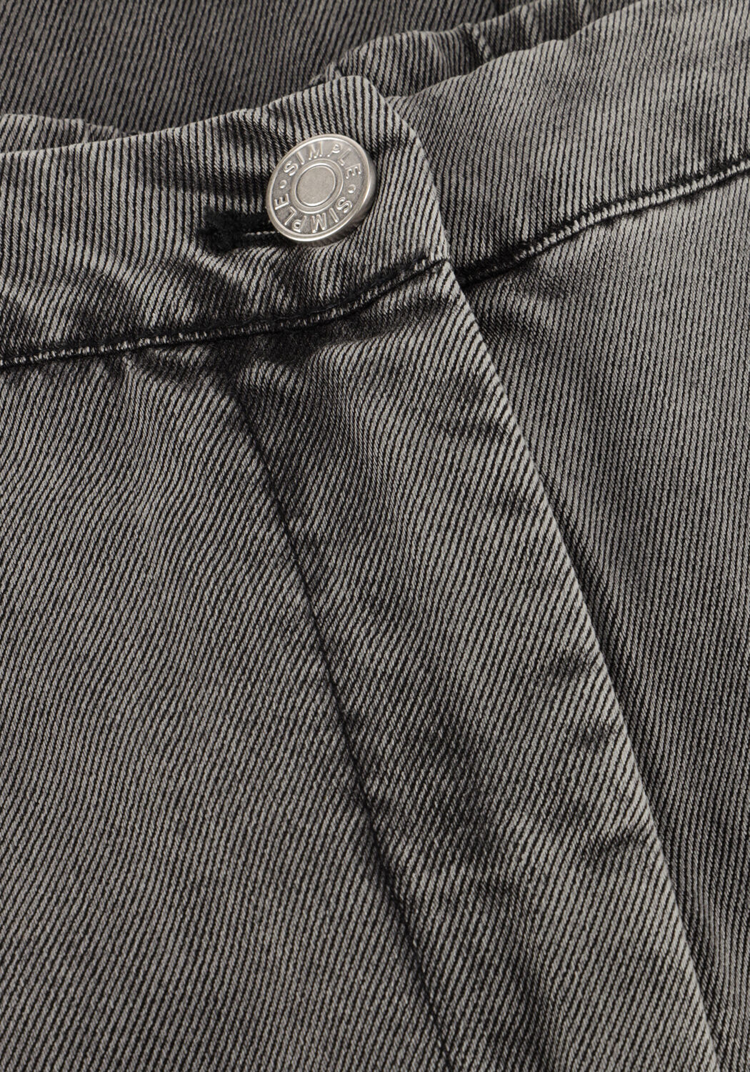 Dunkelgrau SIMPLE Weite Hose WV-TENCEL-TWILL-25-3 - large