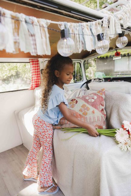 Mehrfarbige/Bunte LOOXS Little Schlaghose 2512-7638 - large