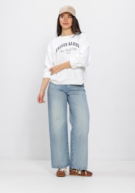 Wei&szlig;e CALVIN KLEIN Pullover LOGO GRAPHIC CREWNECK SWEATSHIRT - large