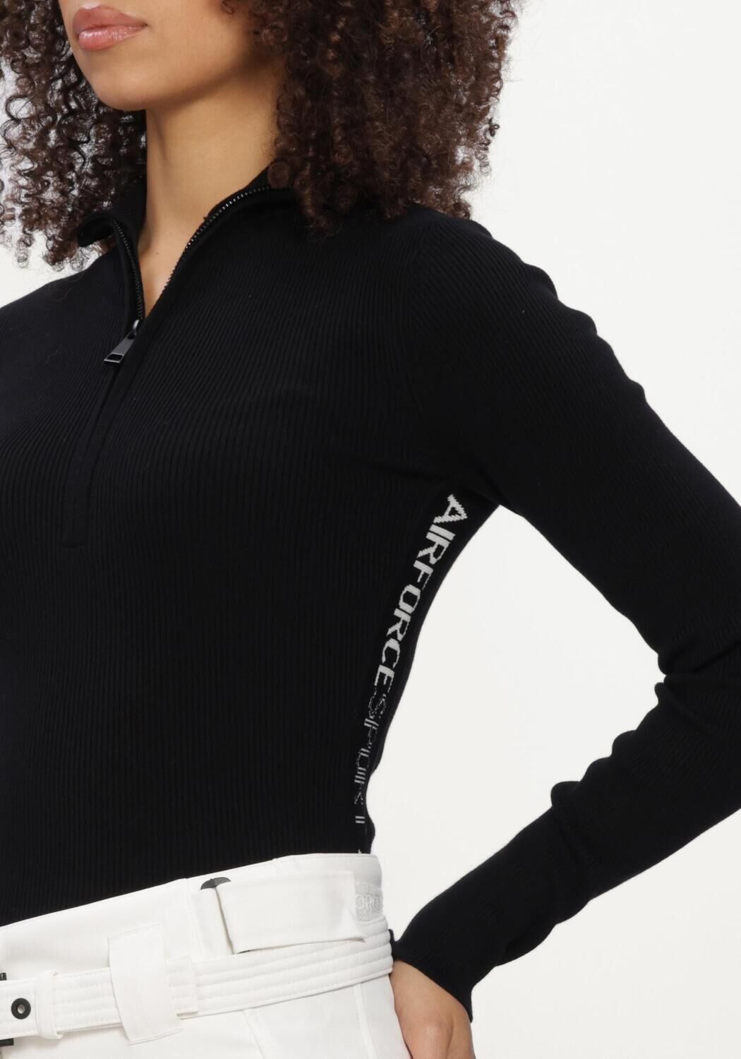 Schwarze AIRFORCE Pullover RUBY RIBBED PULLY - large