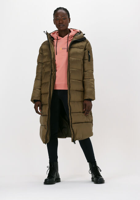Braune NATIONAL GEOGRAPHIC Wattierte Jack ZIPPED LONG COAT - large