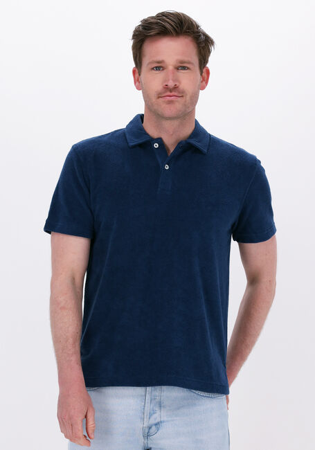 Blaue SELECTED HOMME Polo-Shirt SLHRELAXJOSHUA SS POLO W - large