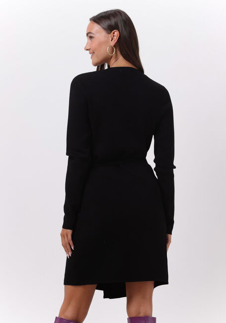 Schwarze Y.A.S. Minikleid YASHALTON LS KNIT WRAP DRESS - large