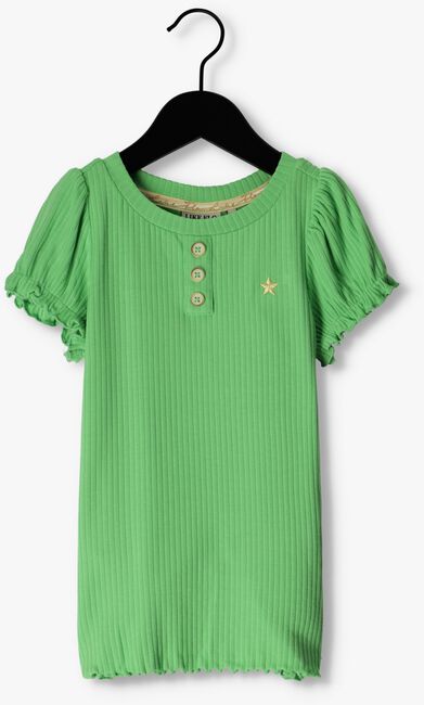 Grüne LIKE FLO T-shirt SOLID RIB SS TEE - large
