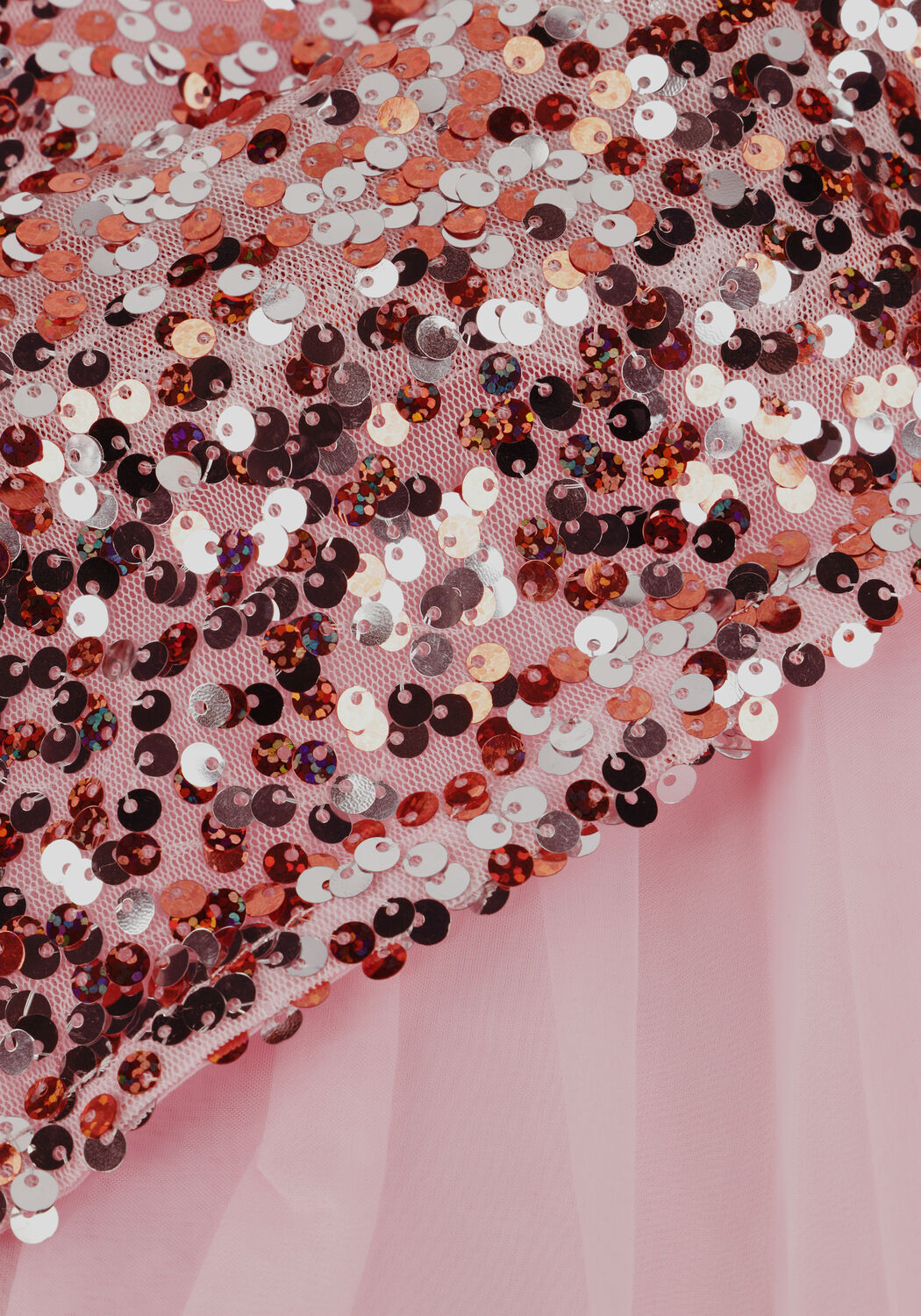 Ros&eacute;goldene KONGES SLOJD Minikleid LILA SEQUINS DRESS - large