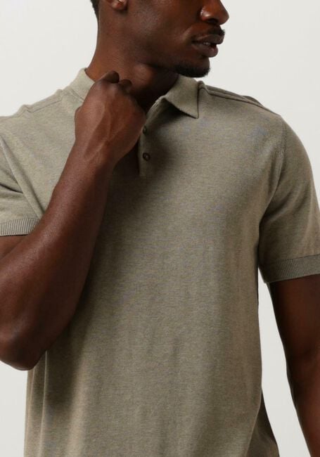 Grüne SELECTED HOMME Polo-Shirt SLHBERG SS KNIT POLO NOOS - large