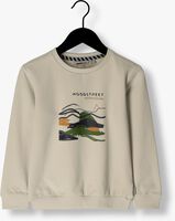 Weiße MOODSTREET Sweatshirt CHEST PRINT SWEATER - medium