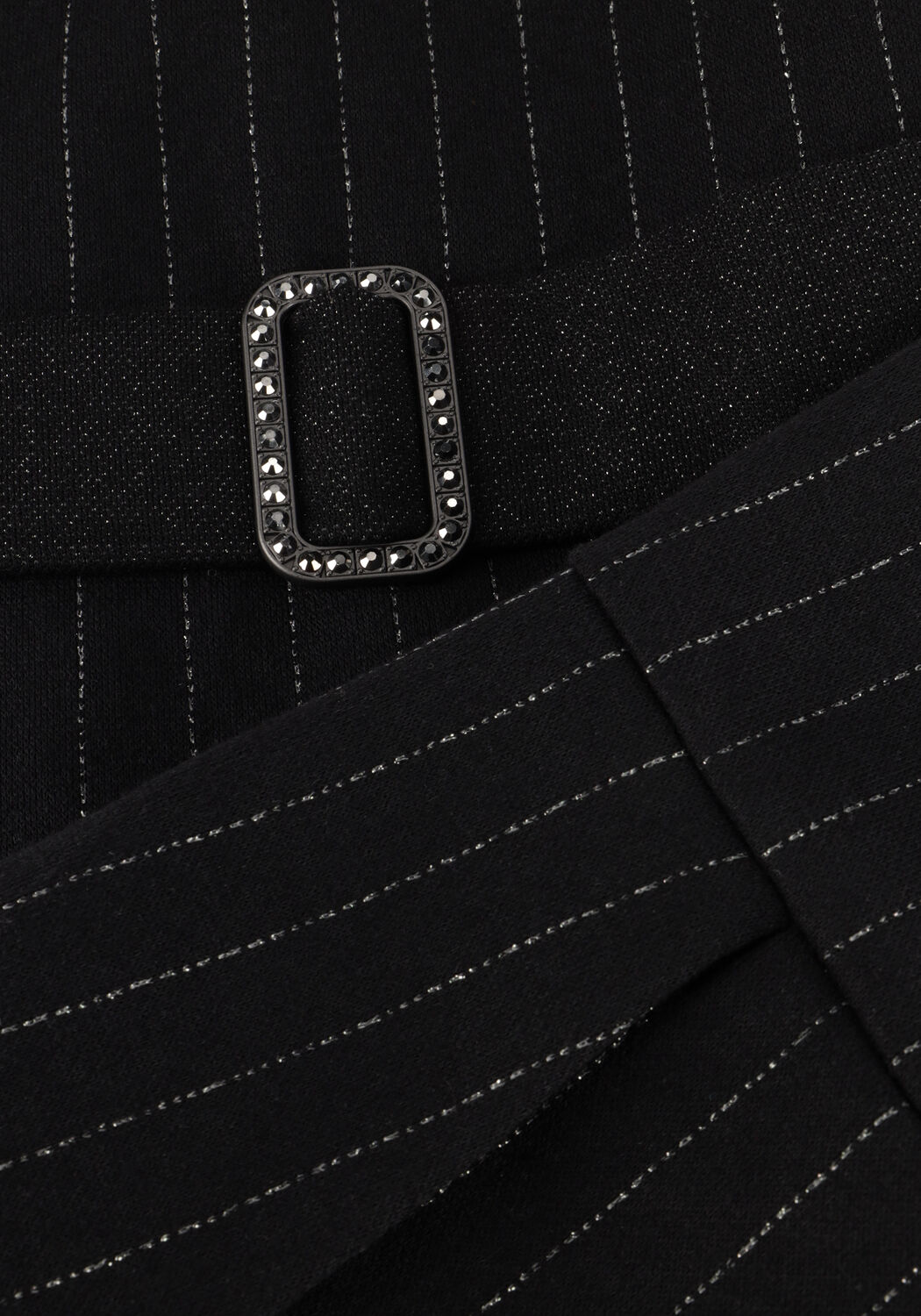 Schwarze ANA ALCAZAR Minikleid A DRESS PINSTRIPE - large