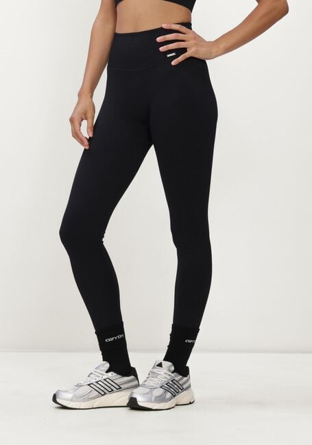 Schwarze AIM'N Hosen RIBBED SEAMLESS TIGHTS - large