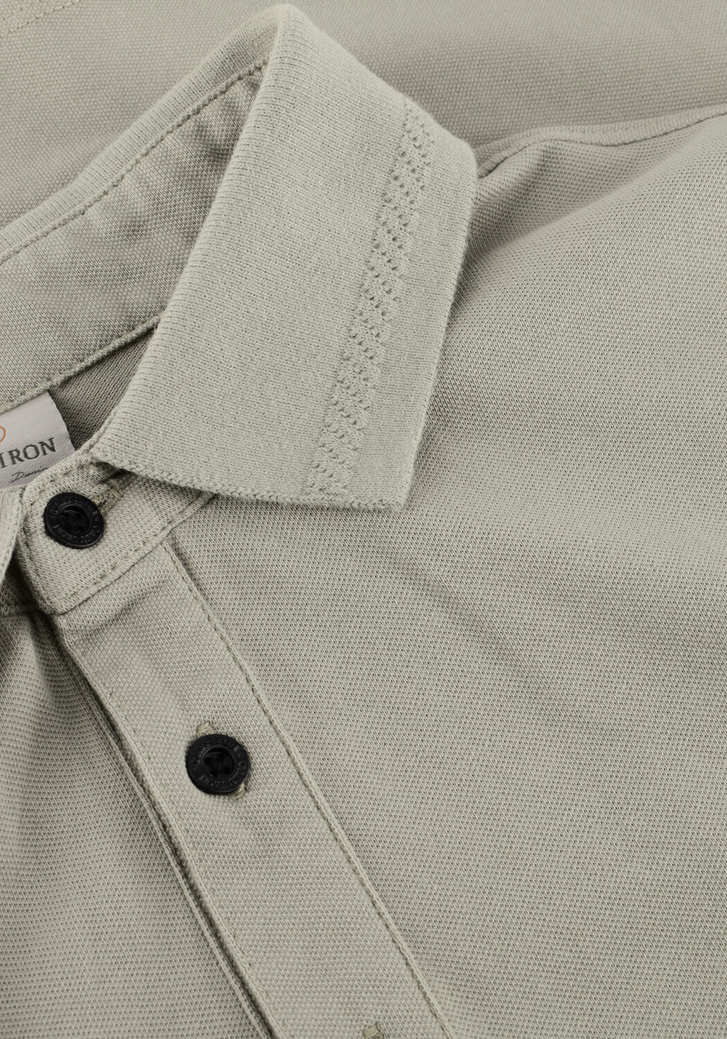 Khaki CAST IRON Polo-Shirt SLIM FIT FINE PIQUE ESSENTIAL - large