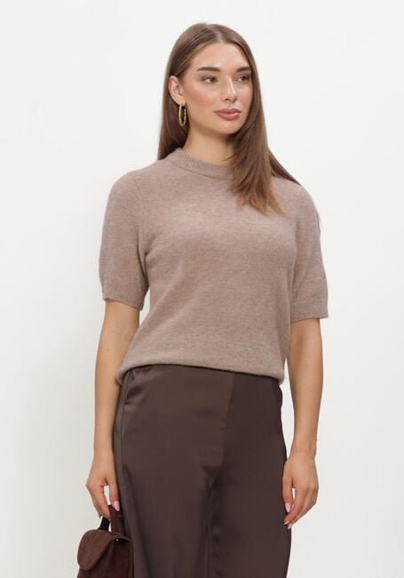 Beige Y.A.S. Pullover YASJOHI SS WOOL BLEND PULLOVER - large