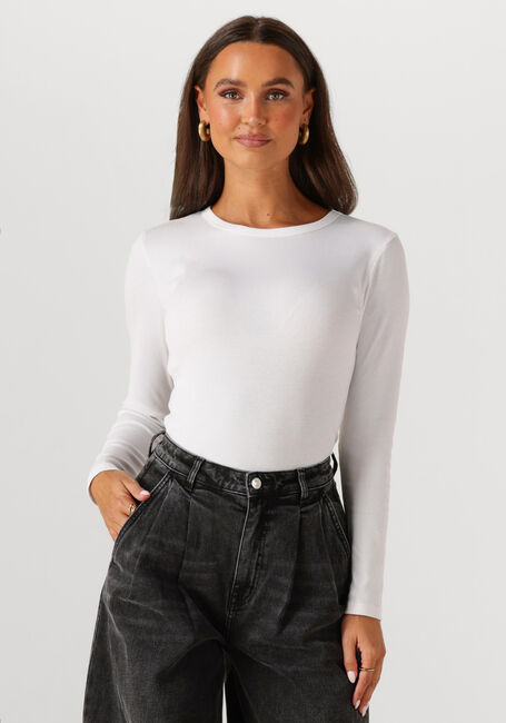Weiße NOTRE-V Tops & T-shirts NV-EELKE ROUND NECK - large