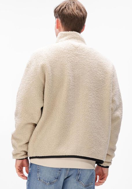 Creme TOMMY JEANS Teddy-Jacke TJM RLX BADGE ZIP-THRU EXT - large