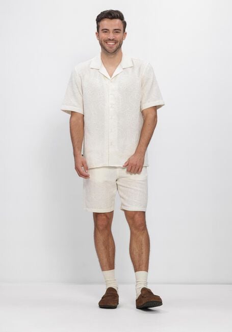 Wei&szlig;e BUTCHER OF BLUE Kurze Hose ALEX EMBRO SHORT - large