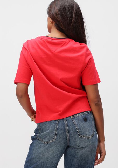 Rote TOMMY JEANS T-shirt TJW BXY TOMMY APPLIQUE SS TEE - large