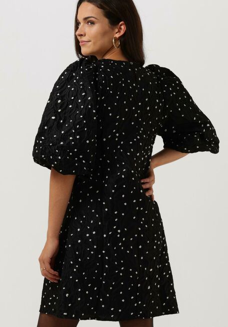 Schwarze CO'COUTURE Minikleid YOYO DOT JACQUARD V-DRESS - large