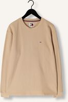 Beige TOMMY JEANS Pullover TJM REG WAFFLE L/S TEE Beige TOMMY JEANS Pullover TJM REG WAFFLE L/S TEE - medium