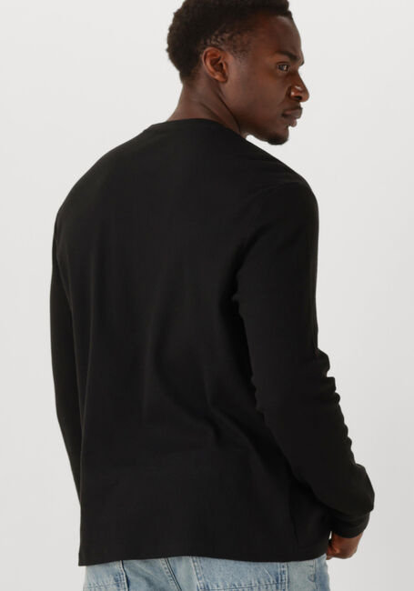 Schwarze CALVIN KLEIN Pullover LS WAFFLE BADGE CREWNK TEE - large