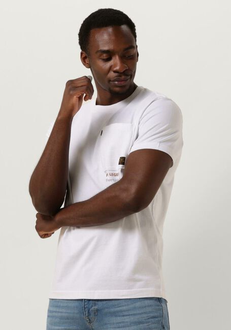 Ecru PME LEGEND T-shirt SHORT SLEEVE R-NECK PLAY SINGLE JERSEY - large