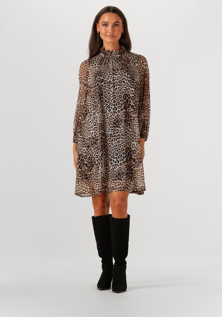 Braune ANA ALCAZAR Minikleid DRESS TURTLENECK - large