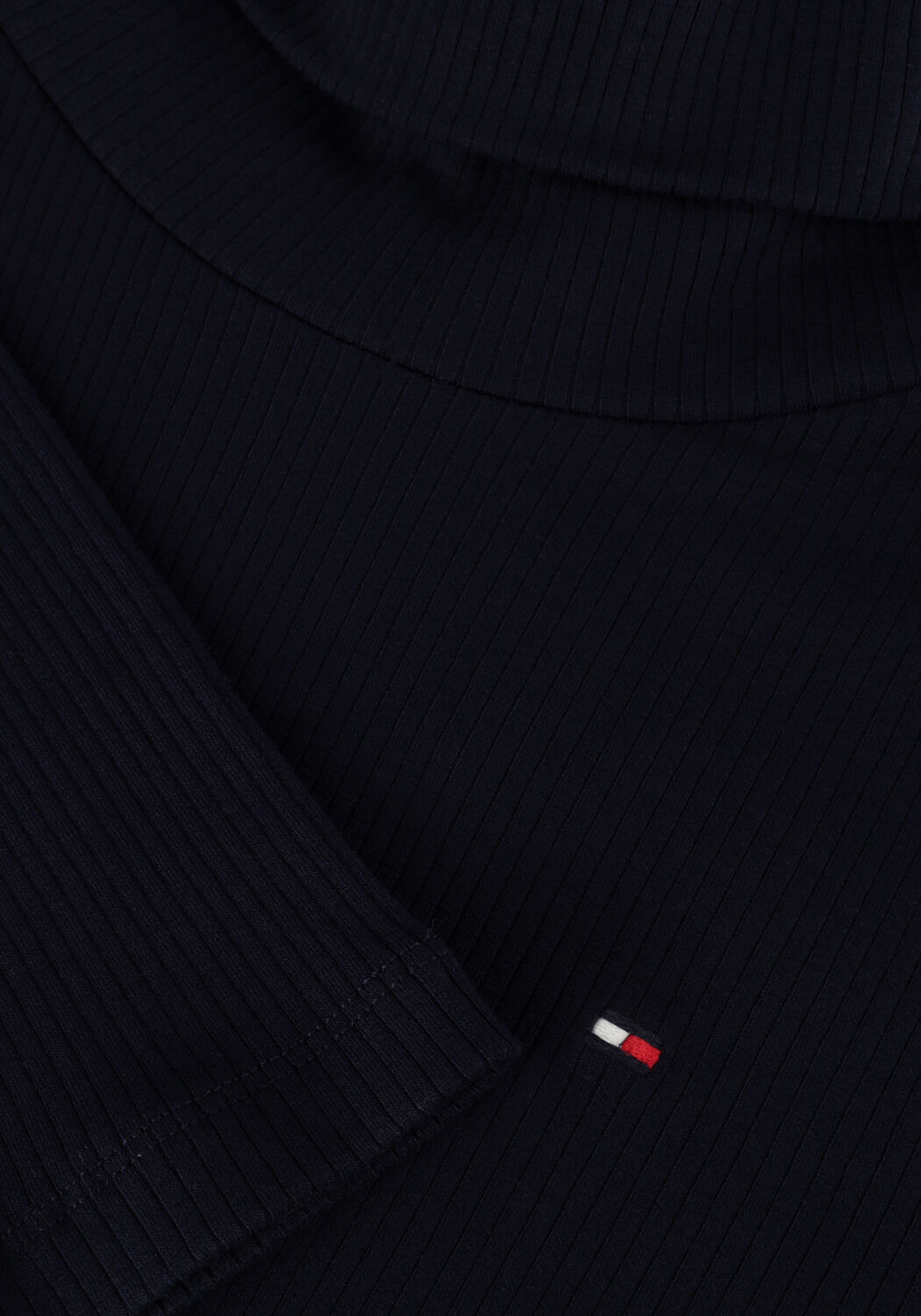 Dunkelblau TOMMY HILFIGER Rollkragenpullover SLIM 5X2 RIB ROLL-NK LS - large