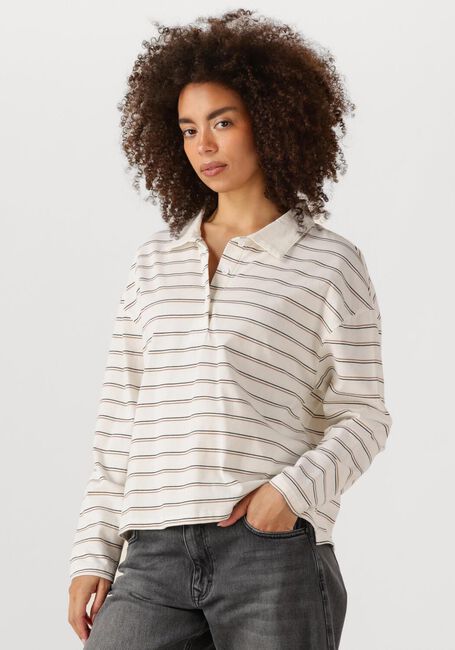 Weiße MY ESSENTIAL WARDROBE Top ANNAMW LS POLO BLOUSE - large